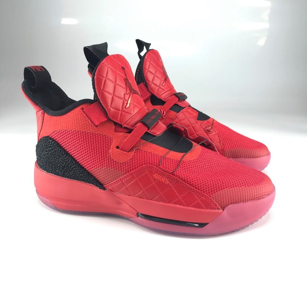 Jordan Red and Black Men's Low-Top Sneakers